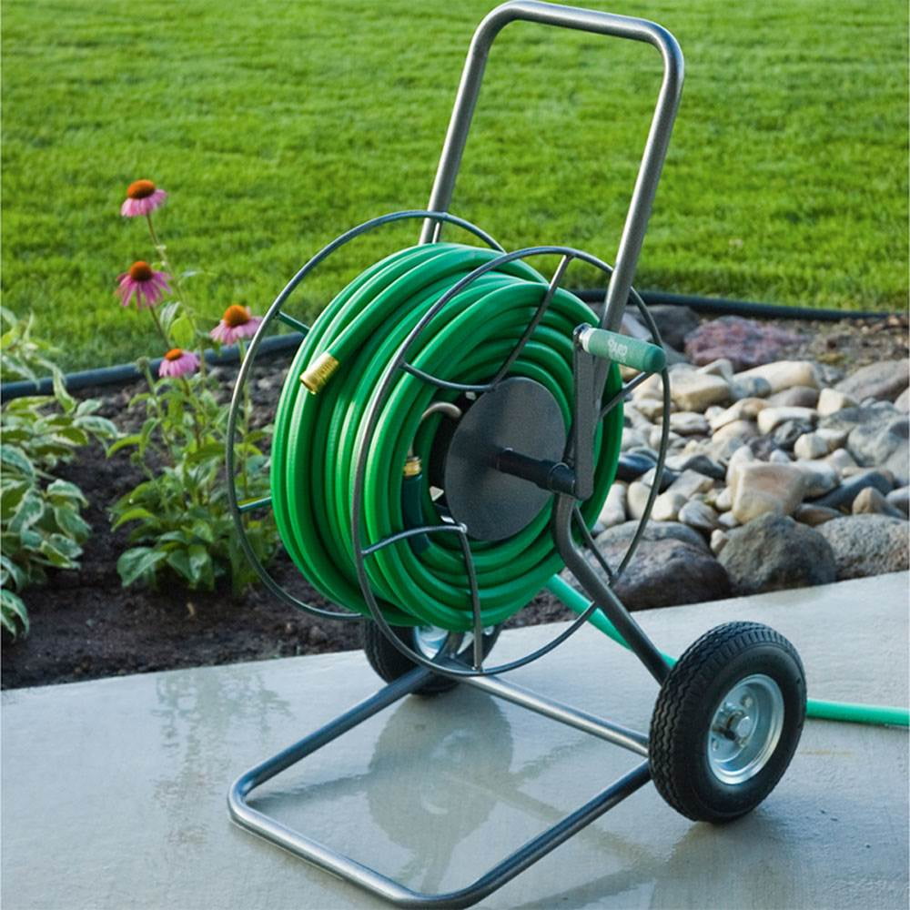 Yard Butler Portable 200 Foot Capacity Steel Garden Outdoor Hose Reel