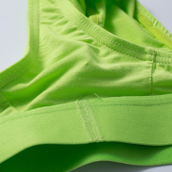 Vedolay Men Underpants Mens Panties Underwear Translucent Briefs Solid Casual Lingeries Underwear Panties,Green M