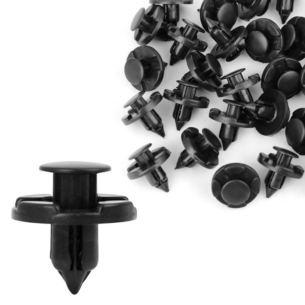 Unique Bargains 30 Pcs 8mm Car Plastic Mudguard Bumper Clips Expanding