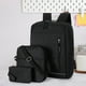 thumbnail image 4 of Xihbxyly Mochila de Viaje para Portátil, Diseño Multiusos, Incluye Bandolera y Monedero, Bolsillos Amplios, Tela Impermeable, Ideal para Negocios y Viajes, para Hombre y Mujer, Juego de 3, 4 of 7