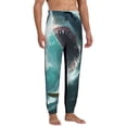 thumbnail image 4 of Pofeuu Surfing Shark Print Sweatpants for Men, Men's Lounge Pants, Men's Athletic Pants, Men's Sweat Pants with Pockets-Large, 4 of 5