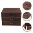thumbnail image 3 of Tiroir de Rangement de Bureau Tiroir de Bureau Vintage en Bois Boîte de Rangement en Bois, 3 of 5