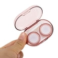 thumbnail image 4 of Unique Bargains 1 Set Contact Lens Case Simple Oval Lens Storage Case Red, 4 of 5