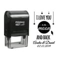 thumbnail image 1 of Printtoo Personalized Black Self Inking I Love You To The Moon And Back Favor Stamp Custom Wedding Favor Rubber Stamper-60 x 40 mm, 1 of 6