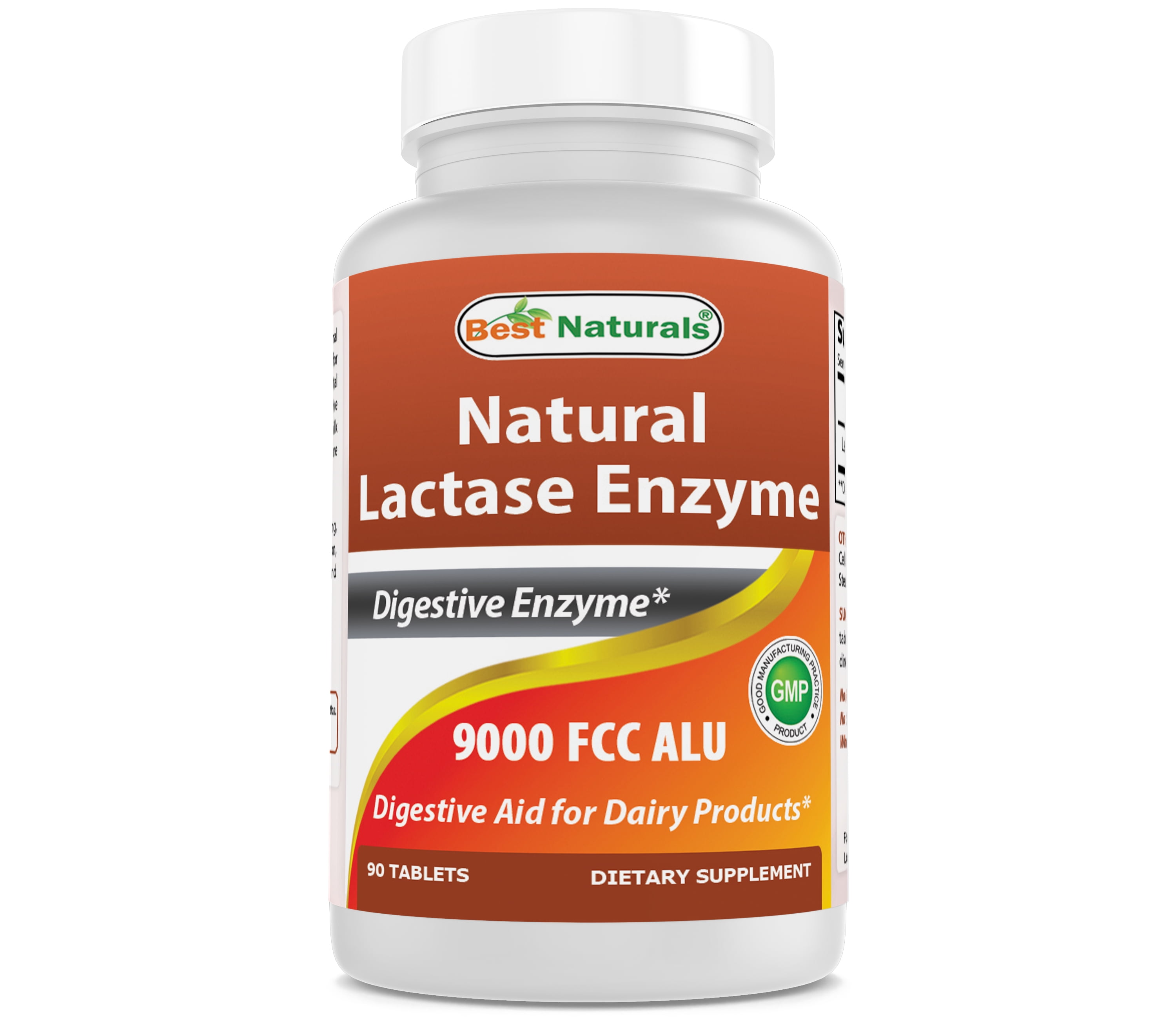 Best Naturals Lactose Intolerance Relief Tablets with Natural Lactase