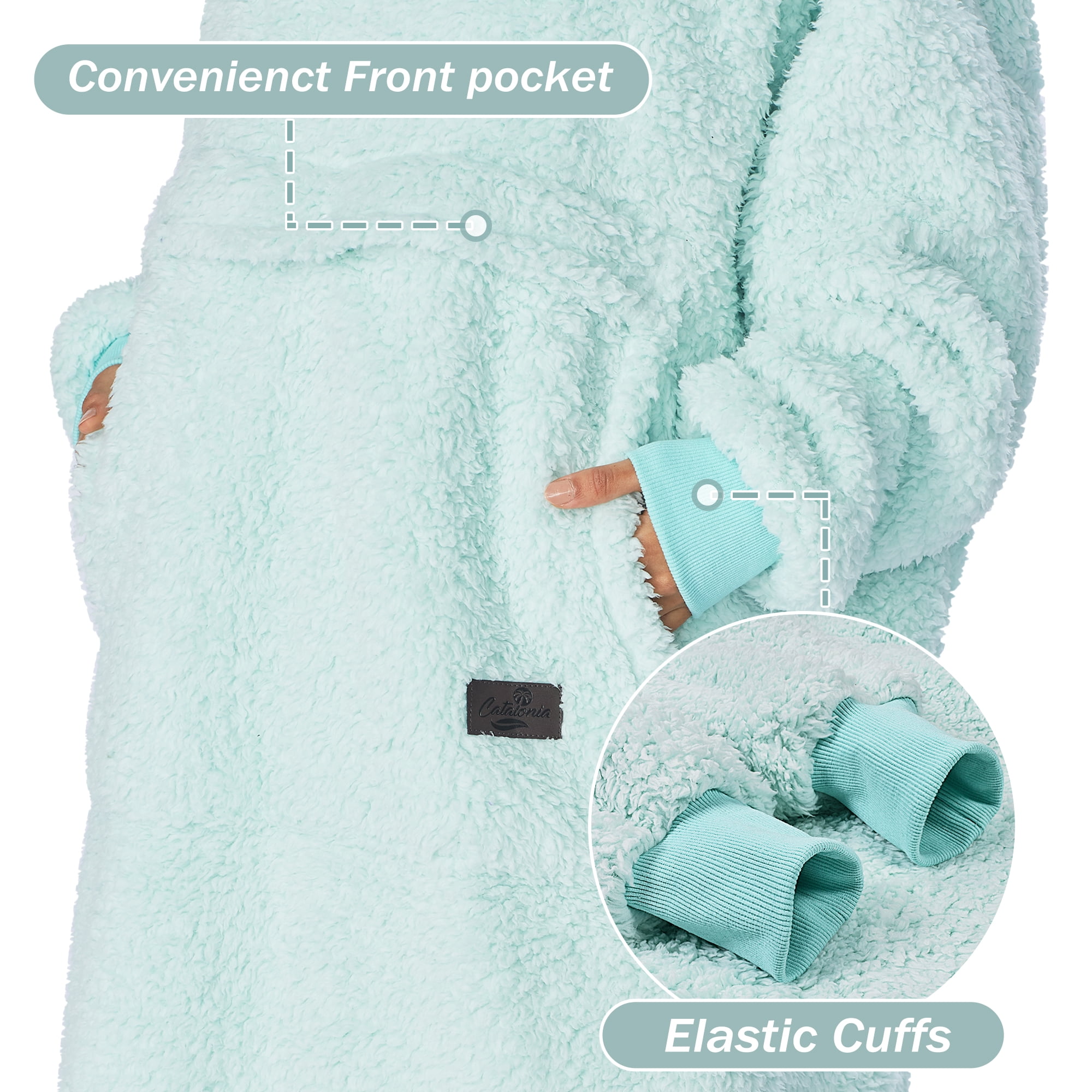 Catalonia Oversized Hoodie for Women Men, Big Hoodie Blanket, Ultra Long Wearable Blanket, Full Body Giant Hooded Blanket, Gift for Women Girlfriend
