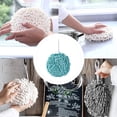 thumbnail image 6 of Guguelec 1/2/3 Pack Hand Towels for Bathroom Decorative Set, Chenille Hanging Hand Towel Ball Microfiber Plush Absorbent Soft Small Bath Towel with Loop for Kitchen Washstand or Powder Room, 6 of 6
