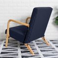 thumbnail image 3 of Wood Arm Chair Cover Elastic Chair Modern Waterproof Decoration Furniture Cover Accessory stylish decor Dark Blue, 3 of 9
