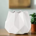 thumbnail image 4 of Isari Sloped Geometric Ceramic Planter, 4 of 10