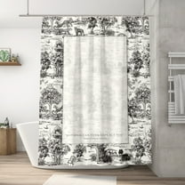 Designer Art Style Shower Curtain, Animal Pattern Shower Curtain, Bathroom Accessories Waterproof Shower Curtain 72"x72"