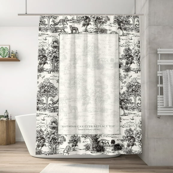 Designer Art Style Shower Curtain, Animal Pattern Shower Curtain, Bathroom Accessories Waterproof Shower Curtain 72"x72"