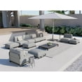 thumbnail image 2 of Grand Patio Oversized Bean Bag Chair and Ottoman, Outdoor & Indoor CLOUD Memory Foam Furniture Beanbag, Gray, 2 of 9
