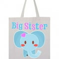 thumbnail image 4 of Inktastic Big Sister Elephant Tote Bag, 4 of 4