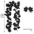 thumbnail image 3 of Halloween Garland, 5.9FT Fall Wall Hanging Maple Leaves, Artificial Black Maple Leaf Vine, Thanksgiving Halloween Fall Decoration for Home, 3 of 8