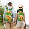 thumbnail image 6 of Daiia African Animals in the Jungle Vintage Canvas Backpack for Men and Women ,Hiking Backpack,Travel Laptop Bag for School,Large Capacity Backpack, 6 of 8