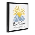 thumbnail image 4 of Stupell Industries Spiritual Rise & Shine Religious & Spiritual Painting Black Floater Framed Canvas Art Print Wall Art, 18 x 18, 4 of 10