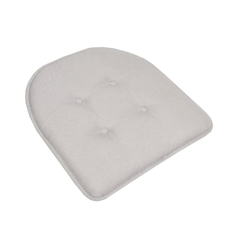 Lavish Home Gray Memory Foam Chair Pad HW8911037 - The Home Depot