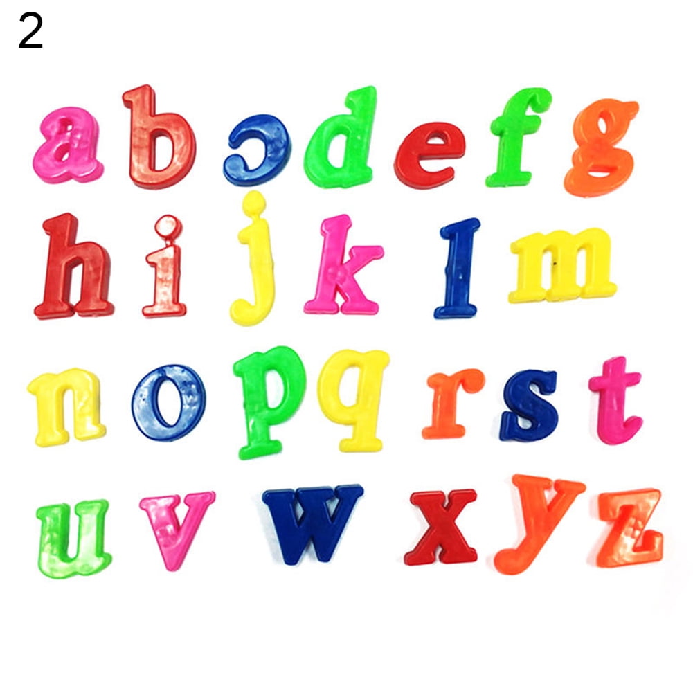 26Pc Lower/Upper Case Alphabet Letters Number Fridge Magnet Kid Learning Toy Oma 