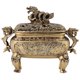 thumbnail image 1 of 1PC Antique Bronze Copper Chinese Dragon Incense Burner Holder Home Decoration, 1 of 4