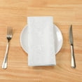 thumbnail image 6 of REGALWOVEN Cloth Napkins Set of 6 Polyester Cloth Dinner Table Napkins White 19"x19", 6 of 6