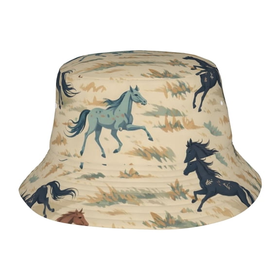 Horse Enthusiasts Fisherman's Hat Lightweight and Breathable Sun Hat Suitable for Both Men and Women