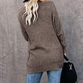 thumbnail image 5 of Hfyihgf Women's Long Sleeve Open Front Cardigans Casual Solid Color Lightweight Soft Knit Sweaters Outerwear Coffee M, 5 of 8