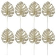 thumbnail image 3 of DEMACRIO 20Pcs Golden Artificial Leaves Plastic for Event Planners and Tropical Leaves Decoration, 3 of 8