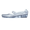 thumbnail image 4 of HOWPAY Sandals for Women Hollow out on Non- Closed Toe Ballet Flats Casual Lightweight Summer Vacation Beach Clear Jelly Shoes Navy 36, 4 of 8