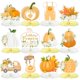 thumbnail image 1 of Juego de centros de mesa Tarklanda en forma de panal de abeja con forma de calabaza y otoño, 12 piezas, 1 of 7