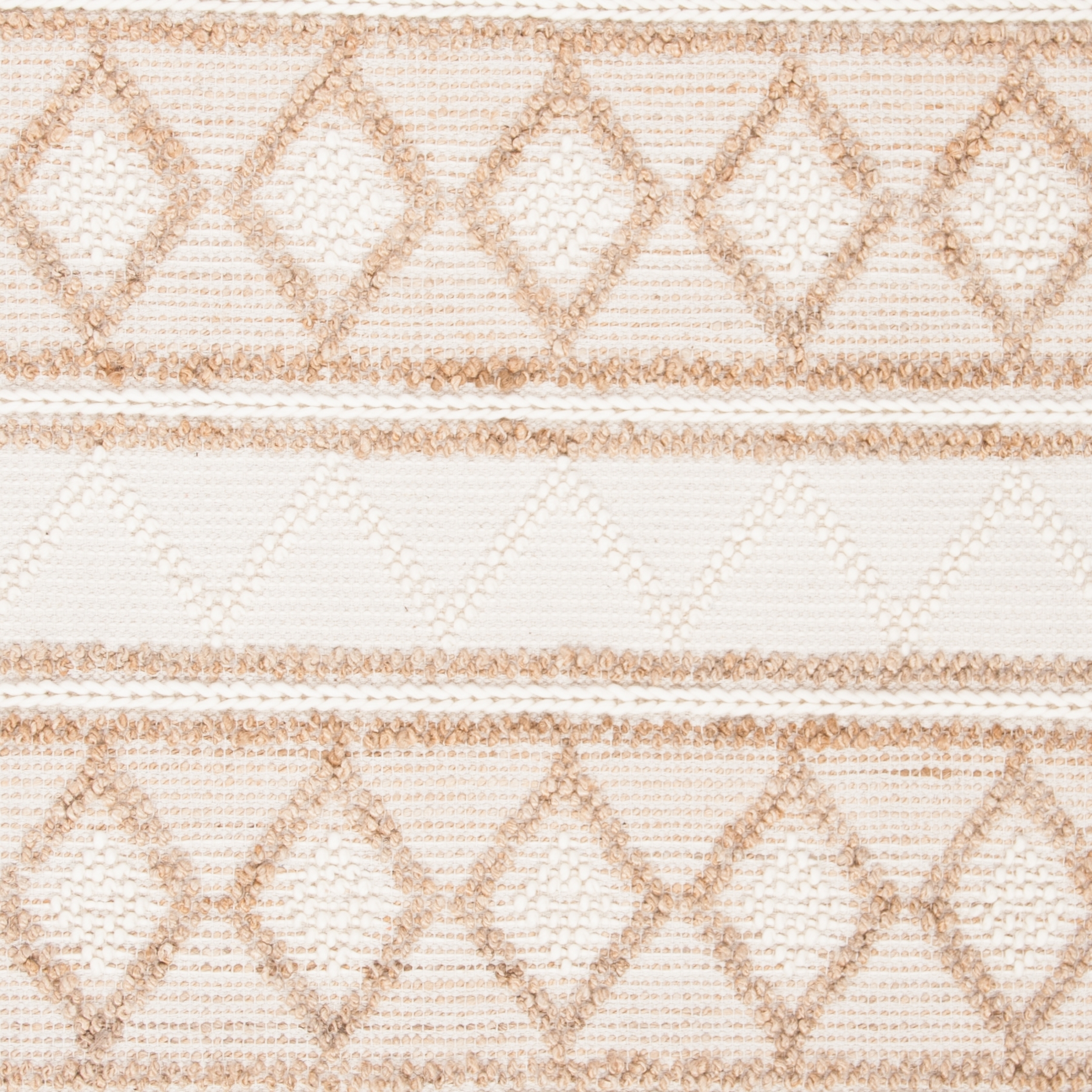 SAFAVIEH Natural Fiber Gerald Striped Geometric Area Rug, Beige/Ivory, 8' x 10'