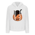 thumbnail image 4 of ShiShine Womens Plush Hoodies Pullover Sport Hoodie Cute Printed Cozy Oversized Pockets Hooded Sweatshirt Athletic Hoodies, 4 of 5