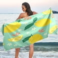 thumbnail image 6 of Dreamtimes Lemon Blossom Beach Towel,Absorbent Quick Dry Sport Towel Oversized Lightweight Soft Bath Towel for Travel Sports Pool Swimming Bath Camping 30x60in, 6 of 7