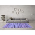 thumbnail image 3 of Ahgly Company Indoor Round Oriental Blue Modern Area Rugs, 7' Round, 3 of 4