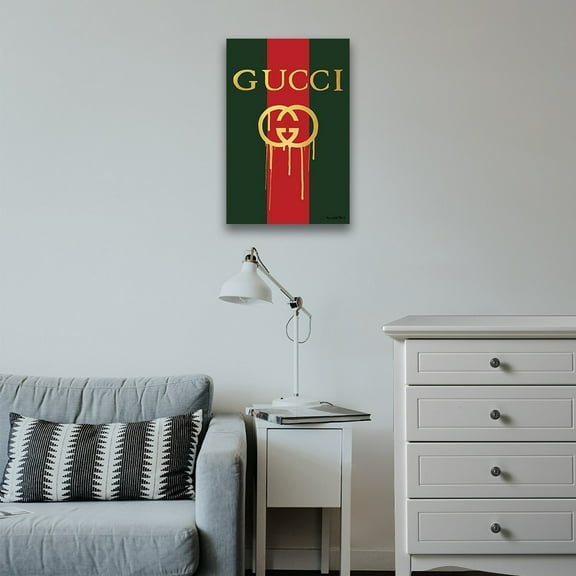 BOLD DRIPPING FASHION BRAND LOGO - 14"x14" Canvas Artwork 16 x 20