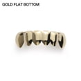 thumbnail image 1 of 1PC Gold Plated Rhinestone Teeth Grillz Gangsta Body Jewelry Mold Kit Hip Hop Tooth Caps Top Bottom Grill Rapper Dental Jewelry BLD, 1 of 7