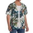 thumbnail image 2 of KLL Hawaiian Style Print Men's Shirt Short Sleeve Button Down Summer Cuba Beach Shirts- 3X-Large, 2 of 5