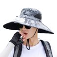 thumbnail image 7 of Yoyauz Sun Hat with Solar Fan, Mens Summer UV Protection Wide Brim Fishing Hats Cowboy Hat Fisherman Hat Beach Hats Garden Hat for Outdoor Sports, 7 of 7