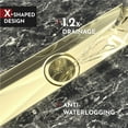 thumbnail image 4 of WEBANG 24 Inch Linear Shower Drain Rectangular Floor Drain with Accessories Reversible 2-in-1 Cover Tile Insert Grate Removable SUS304 Stainless Steel CUPC Certified Brushed Gold, 4 of 5