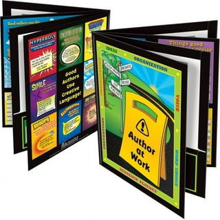 Really Good Stuff® Writing Process Tri-Fold 3-Pocket student Folders - Set  of 12