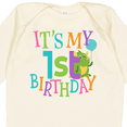 thumbnail image 4 of Inktastic Cute First Birthday Monster 1 Year Old Boys or Girls Long Sleeve Baby Bodysuit, 4 of 5