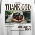 thumbnail image 2 of Kane Brown Thank Crew Neck Short Sleeve Women's White Crop Top-Medium, 2 of 3