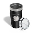 thumbnail image 4 of Ocean Lake Map Tumbler Travel Mug Insulated Laser Engraved Coffee Cup Wyoming 20 oz Black, 4 of 5