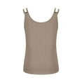 thumbnail image 4 of Cavosen Dressy Tank Tops for Women Sleeveless V Neck Camisoles Double Strap Solid Lightweight Basic Cami Tank Soft Summer Trendy Tops, 4 of 5