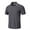 Gray, variant on QPNGRP Men's Zipper Polo Shirts Short Sleeve Moisture Wicking Dry Fit Striped Casual Golf Shirts for Men Black L