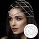 thumbnail image 4 of Diadema con cadena para el cabello, de moda, multicapa, de lujo, de aleación, de malla, para decoración artística. Plata, 4 of 9