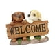 thumbnail image 1 of Estatua de perro, figura de cachorro, artesanía coleccionable, escultura creativa de perro, decoración de jardín, interior, exterior, césped, balcón, 1 of 6