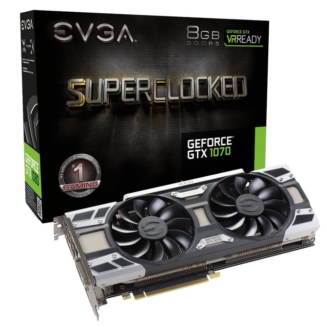 Tarjeta gráfica EVGA GeForce GTX 1070 SC GAMING ACX 3.0 8GB