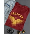 thumbnail image 3 of Freedom Eagle T-Shirt Women -Smartprints Designs, Female XX-Large, 3 of 4