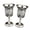 silver, variant on 2Pieces Retro Goblets Metal Wine Cups Royal Chalices Wine Glass Medieval European Styles Emboss Drinking Cups Gift