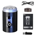thumbnail image 2 of Afeitadora de metal para hombres con carga USB y cuchilla plegable, 2 of 5